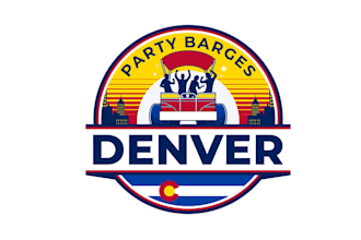 design best quality denver party barges logo