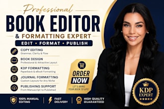 copy edit, book proofreading for kdp book design and formatting