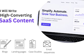 write SEO optimized saas blog posts and content for your software company