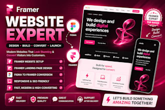 fix framer website, design framer landing page developer, figma to framer expert