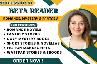 beta read, alpha reader romance fantasy beta reader cozy mystery beta reader