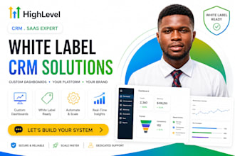 build and manage gohighlevel agency, ghl saas, ghl crm, ghl whitelabel