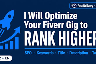 optimize gig SEO to rank higher and get more orders