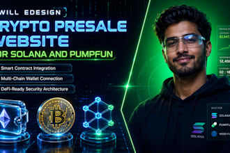 build crypto presale website, pumpfun clone, solana token staking dapp