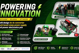 design dc dc converter buck boost smps power supply and power electronics pcb