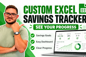 create a custom excel savings tracker for your goal
