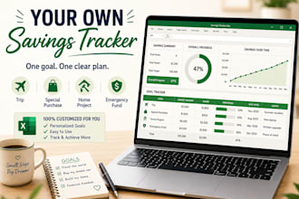 create your excel savings tracker to reach your goal