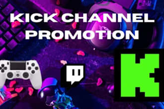 organic kick channel promotion live viewers kick followers