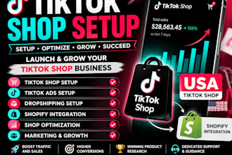 tiktok shop setup tiktok ads tiktok marketing shopify integration growth