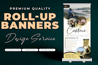 design premium roll up, banners for trade shows