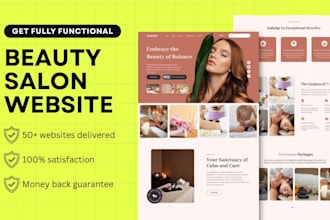 build a beauty salon website with an appointment system