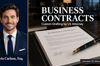 be your contract lawyer and draft professional business contracts