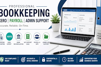 bookkeeping and xero accounting with admin support
