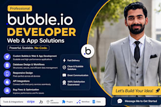 build a scalable saas mvp and web app using bubble io no code platform