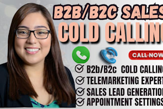 do b2c cold calling b2b cold calling virtual assistant USA b2b b2c cold caller