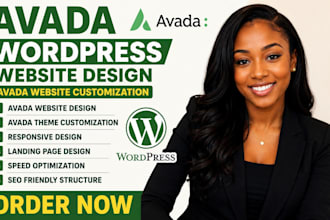 design avada website, customize avada wordpress website, with avada theme