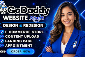 design godaddy website redesign godaddy website develop godaddy website SEO