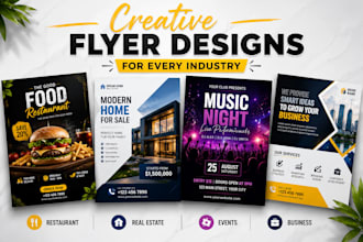 design premium, modern flyers for your brand