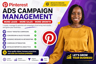manage pinterest ads campaign for traffic sales leads and ecommerce growth seo