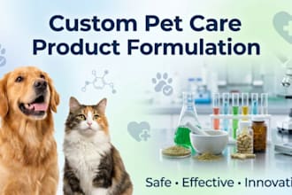 premium pet care product formulation and supplement design