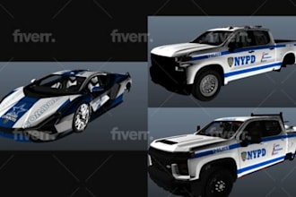 create custom fivem police ems civilian and server livery designs and textures