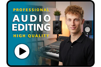 provide complete audio editing service