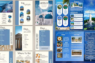 design, write travel itinerary, tour planner, travel guide and budget planner