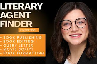find top active literary agents and write a professional query letter