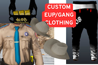 design custom suits clothes for fivem