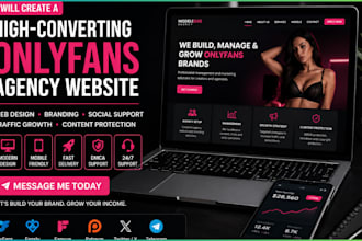 create onlyfans agency website modelling  onlyfans promotion web banner