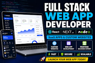 be full stack developer for web app saas do custom website development frontend