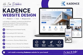 kadence website, redesign website