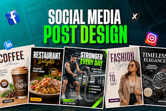 design instagram post, facebook post, social media ad creative carousel post