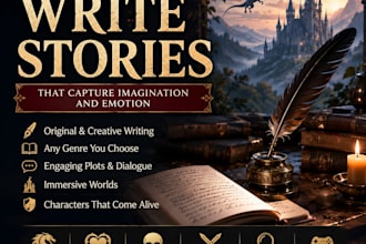 original fantasy, romance, horror, and game lore stories