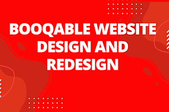booqable website design, landing page design, responsive design and redesign