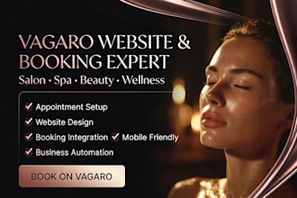 setup vagaro website, vagaro booking and CRM automation