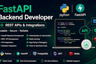 develop fastapi backend apis and integrations in python
