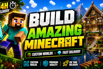 build stunning minecraft structures and custom designs