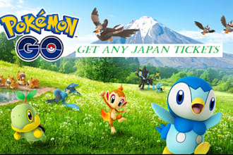 get japan ticket for pokemon kanto, pokepark kanto, ghibil museum, pokemon cafe