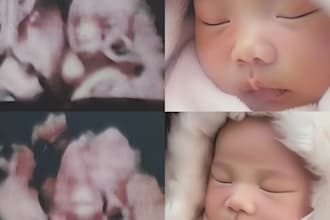 create cute stylized ai ultrasound portrait from your 3d scan