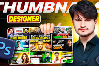 design professional youtube thumbnails
