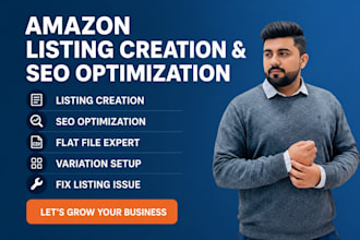 do amazon listing optimization, fba product listing and seo
