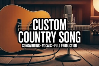 create your custom country song with full production