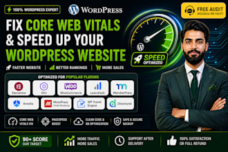 fix core web vitals, lcp, inp, cls, and speed up your wordpress website