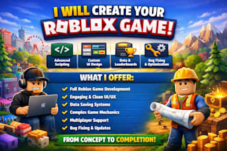 develop a complete roblox game with scription ui and systems