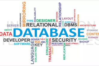 do any mysql database or oracle database work for you
