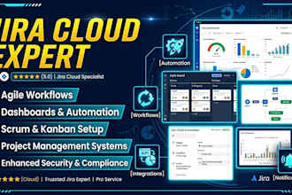 setup jira cloud projects workflows dashboards and automation for agile teams