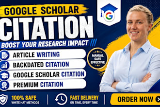 increase google scholar citations, journal citations, researchgate visibility