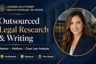 provide outsourced legal research and writing for your law firm