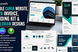 canva website editable canva invoice canva pro canva kit branding kit coreldraw